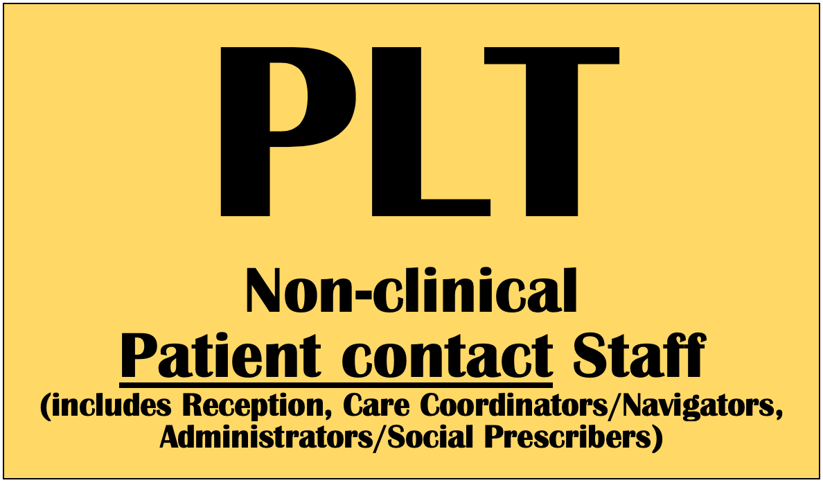 PLT - Non-Clinical Patient Contact Staff icon