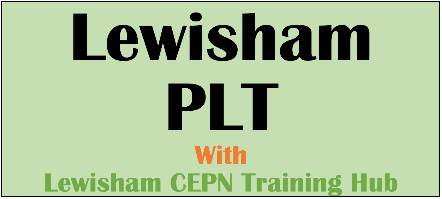 Lewisham PLT with Lewisham CEPN Training Hub icon